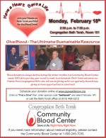 Giving Blood, in theory and practice! Shabbat afternoon Shiur and upcoming Blood Drive